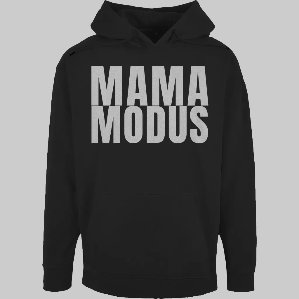 MAMA MODUS schwarzer Hoodie – Minimalistischer Mama Hoodie