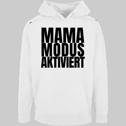 MAMA MODUS AKTIVIERT weisser Hoodie – Stylisches Geschenk für Mamas