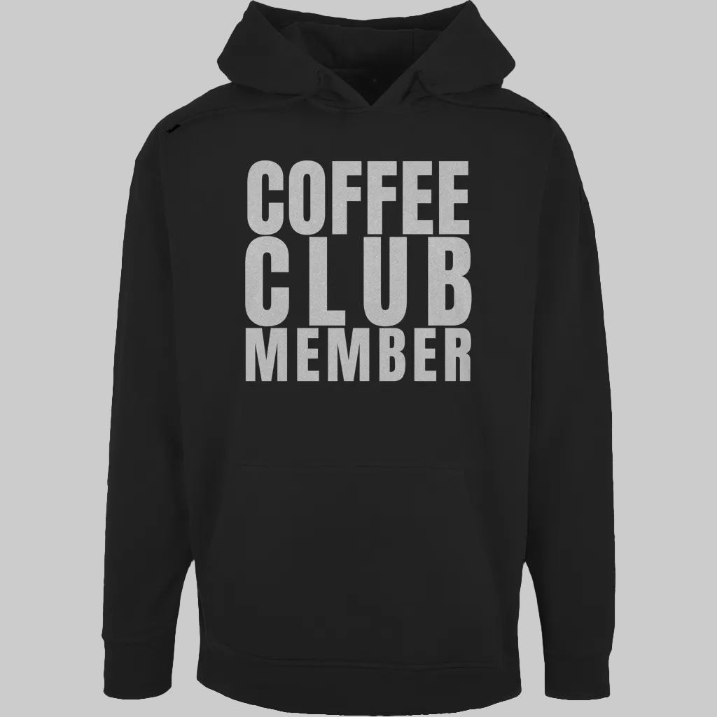 COFFEE CLUB MEMBER Hoodie – Stylischer Kaffee Hoodie schwarz