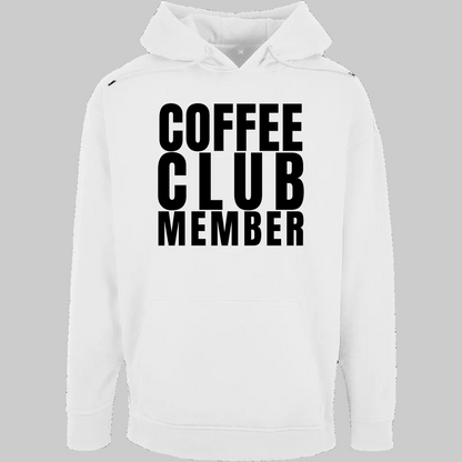 COFFEE CLUB MEMBER Hoodie – Stylischer Kaffee Hoodie weiss