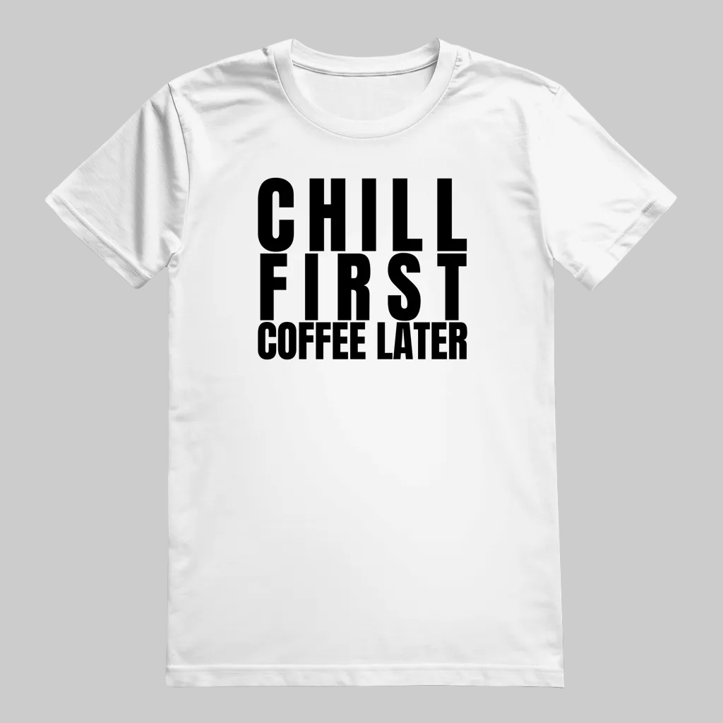 DON'T STRESS CHILL T-Shirt – Stylisches T-Shirt Unisex weiss