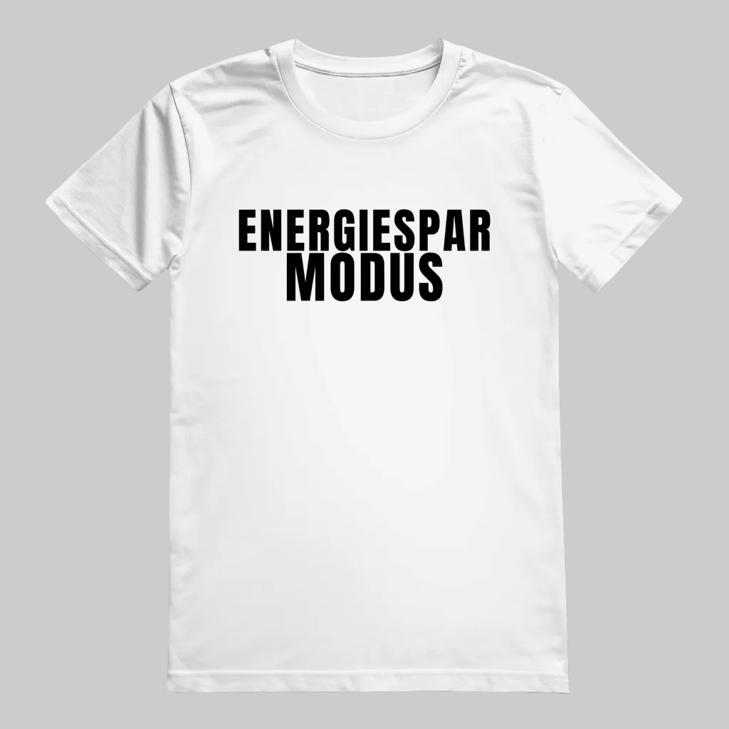 ENERGIESPAR MODUS T-Shirt – Stylisches T-Shirt Unisex weiss