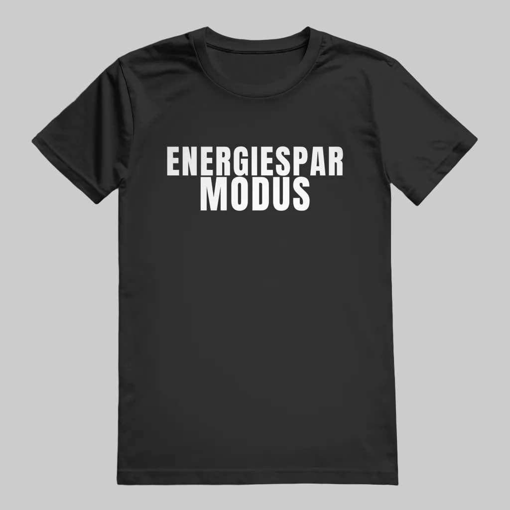 ENERGIESPAR MODUS T-Shirt – Stylisches T-Shirt Unisex schwarz