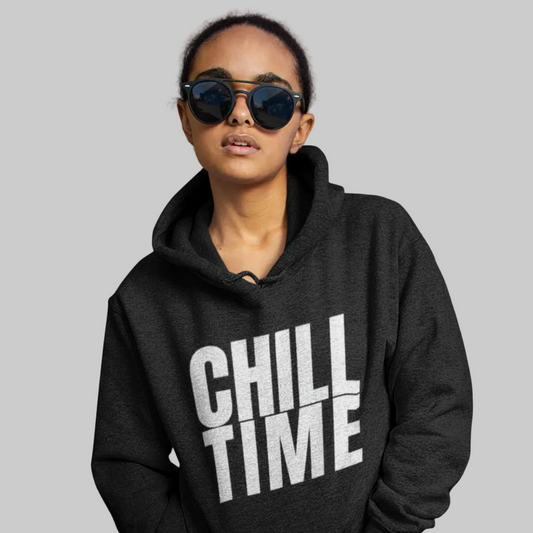 CHILL TIME Hoodie – Stylischer  Hoodie schwarz
