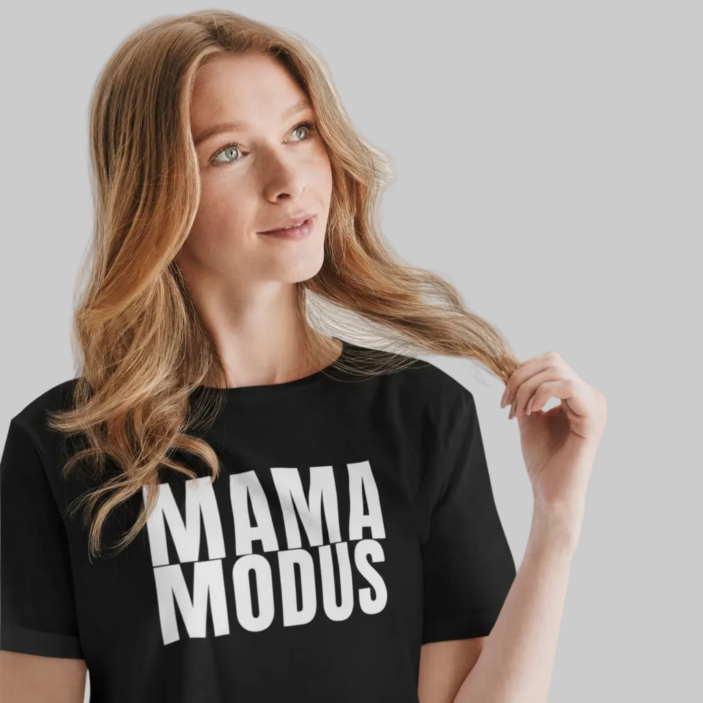 MAMA MODUS T-Shirt schwarz – Geschenk für Mamas