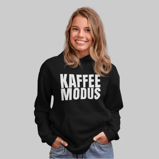 KAFFEE MODUS Hoodie – Minimalistischer Hoodie für Kaffeeliebhaber