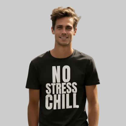 NO STRESS CHILL T-Shirt – Stylisches T-Shirt Unisex schwarz