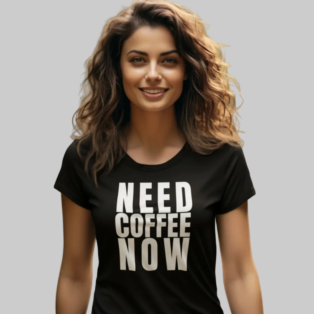 NEED COFFEE NOW T-Shirt – Stylisches T-Shirt für Kaffeefreunde