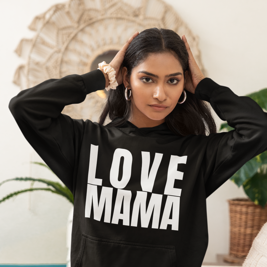LOVE MAMA Hoodie– Stylisches Geschenk für Mamas