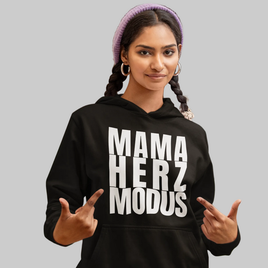 MAMA HERZ MODUS Hoodie – Stylisches Geschenk für Mamas