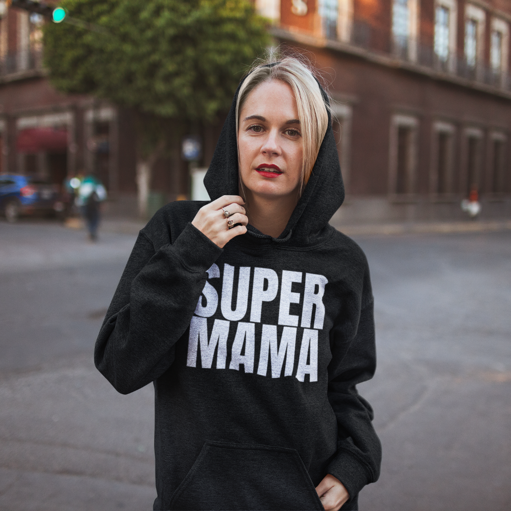 SUPER MAMA Hoodie – Stylisches Geschenk für Mamas